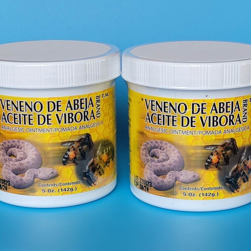 2 VENENO DE ABEJA ACEITE DE VIBORA Analgesic Ointment / Pomada Analgesic…